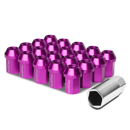 M12 x 1.5 Aluminum Acorn Lug Nuts 35mm Purple 20pc Set