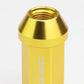 M12 x 1.25 Extended Acorn Lug Nuts 50mm Gold Aluminum 20pc Set