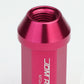 M12 x 1.25 Acorn Style Extended Lug Nuts - Aluminum Pink 20pc