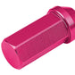 M12 x 1.5 Extended Acorn Lug Nuts 50mm Pink Aluminum 20pc Set