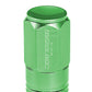 M12 x 1.25 Extended Closed End Lug Nuts 20pc Set Aluminum Green