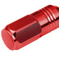 M12 x 1.25 Extended Grooved Shank Lug Nuts 50mm Red Aluminum 20pc