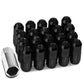 M12 x 1.5 Extended Closed End Lug Nuts - 20 Piece Set - Aluminum