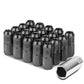 M12 X 1.5 Grooved Shank Lug Nuts - Extended Closed End Aluminum