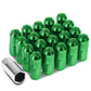 M12 x 1.5 Extended Closed End Lug Nuts - Aluminum