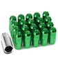M12 x 1.5 Extended Closed End Lug Nuts - Aluminum