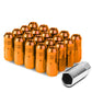 M12 x 1.5 Extended Grooved Shank Lug Nuts 20pc Set - Aluminum