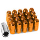M12 x 1.5 Extended Grooved Shank Lug Nuts 20pc Set - Aluminum