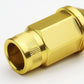 M12x1.5 Aluminum Lug Nuts - Acorn Knurled Extended Open End 20pc Gold