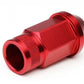 M12x1.5 Aluminum Lug Nuts - Extended Acorn Knurled 44mm - 20pc Red