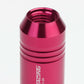 M12 x 1.25 Extended Aluminum Lug Nuts 60mm Pink 20pc Set