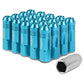 M12 x 1.5 Extended Rib Shank Lug Nuts - Aluminum