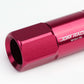 Extended Aluminum Lug Nuts M12 x 1.5 Rib Shank 20pc Pink