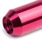 M12 x 1.5 60mm Extended Pink Lug Nuts Set - 16 Pcs + 4 Locks Aluminum