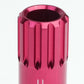 M12 x 1.5 60mm Extended Pink Lug Nuts Set - 16 Pcs + 4 Locks Aluminum