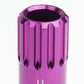 M12 x 1.5 Extended Purple Lug Nuts Set - 16 Pcs + 4 Locks Aluminum