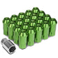 M12 x 1.25 L40 Style Extended Lug Nuts with Locks - Aluminum