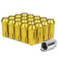 M12 x 1.5 Extended L40 Style Lug Nuts 20pc Set with Locks - Aluminum