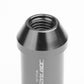 L40 Style Extended Lug Nuts M12x1.5 50mm Gun Metal 20pc w/ Locks Aluminum