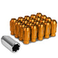 M12 X 1.25 Spline Style Extended Lug Nuts 20pc Set - Aluminum