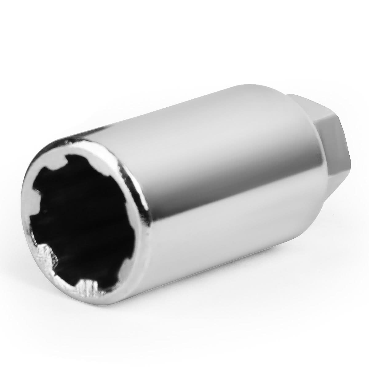 M12 x 1.5 Spline Extended Lug Nuts 20pc Set with Locks - Aluminum