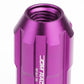M12 x 1.5 Purple Spline Lug Nuts 50mm Extended Open End 20pc w/ Locks