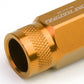 M12x1.5 Extended Acorn Knurled Lug Nuts 50mm Orange Aluminum 20pc