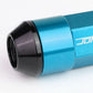 M12 x 1.5 Extended Aluminum Lug Nuts 20pc Set Light Blue