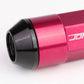 M12 x 1.5 Extended Steel Acorn Lug Nuts with Aluminum Cover - Pink
