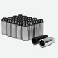M12 x 1.5 Extended Aluminum Lug Nuts with Steel Acorn 20pc Set
