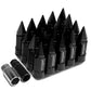 M12 x 1.5 Extended Spike Lug Nuts 20pc Set - Aluminum