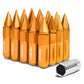 M12 x 1.5 Aluminum Lug Nuts with Removable Spike 20pc Set Orange