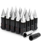 M12 x 1.5 Extended Steel Lug Nuts w/ Removable Spike End 16pcs + 4 Locks