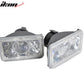 6x4 Inch Sealed Beam Chrome Housing Projector Headlight lamp Glass Len