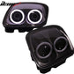 1997-2004 Chevy Corvette C5 Headlights Projector Dual LED Halo Rims