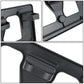 09-14 Honda Fit Front License Plate Mounting Bracket - Black