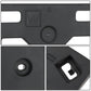 2019-2020 Lexus ES350 Front License Plate Mounting Bracket Black