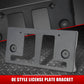 2017-2019 Nissan Titan Front License Plate Mounting Bracket - Black