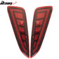 2018-2022 Toyota C-HR V2 Style Red Lens 2PCS Brake Tail Lights Lamps