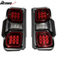 2021-2024 Ford Bronco Red LED Tail Lights Rear Lamps Assembly Pair