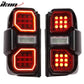 2021-2024 Ford Bronco Red LED Tail Lights Rear Lamps Assembly Pair