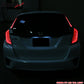 Fits 14-17 Honda FIT JAZZ LEDBar Tail Lights Switchback - Red Clear