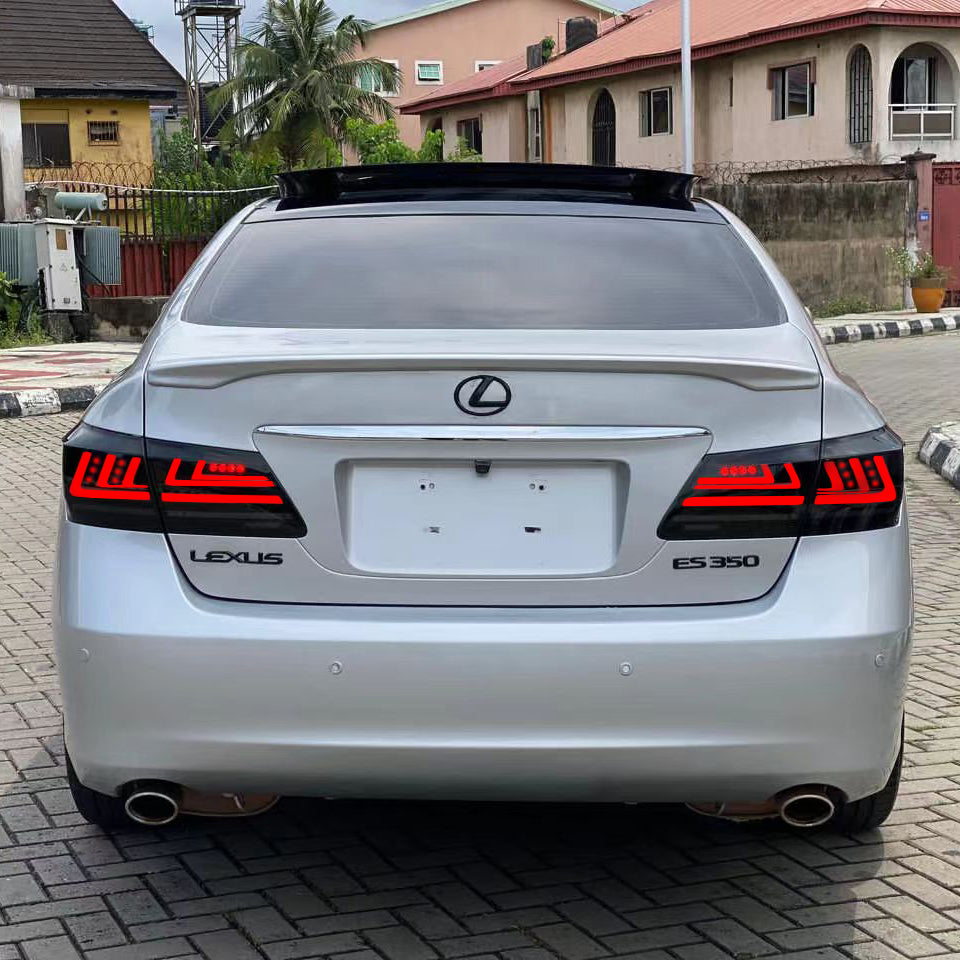 2006-2012 Lexus ES Series LED Tail Lights — Smoke & Red