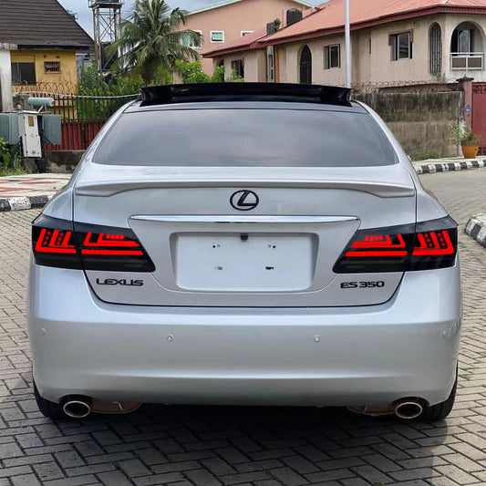 2006-2012 Lexus ES Series LED Tail Lights — Smoke & Red