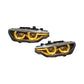BMW 3 Series F30 LED Headlight Assembly with Triple-Color DRL (Amber / White / Yellow) & High / Low Beam 2012 - 2018