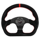 Universal Lightweight Flat Racing Billet 6-Bolt Steering Wheel