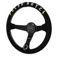 Deadboyz Universal 350mm 3"Deep Dish 6-Bolt Steering Wheel Black Suede