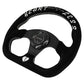 Heartbreak Lightweight Flat Racing Billet 6-Bolt Steering Wheel Black Alcantara Quadro