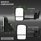 SPYDER Xtune Chevy C10 88-98 Manual Extendable Manual Adjust Mirror Left MIR-CCK88-MA-L 9932854