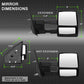 SPYDER Xtune Pair Ford Superduty 04-14 Manual Telescoping Mirrors MIR-FF15004-MA-SET 9935350